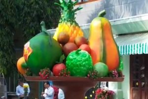 Mô hình mâm ngũ quả mút xốp