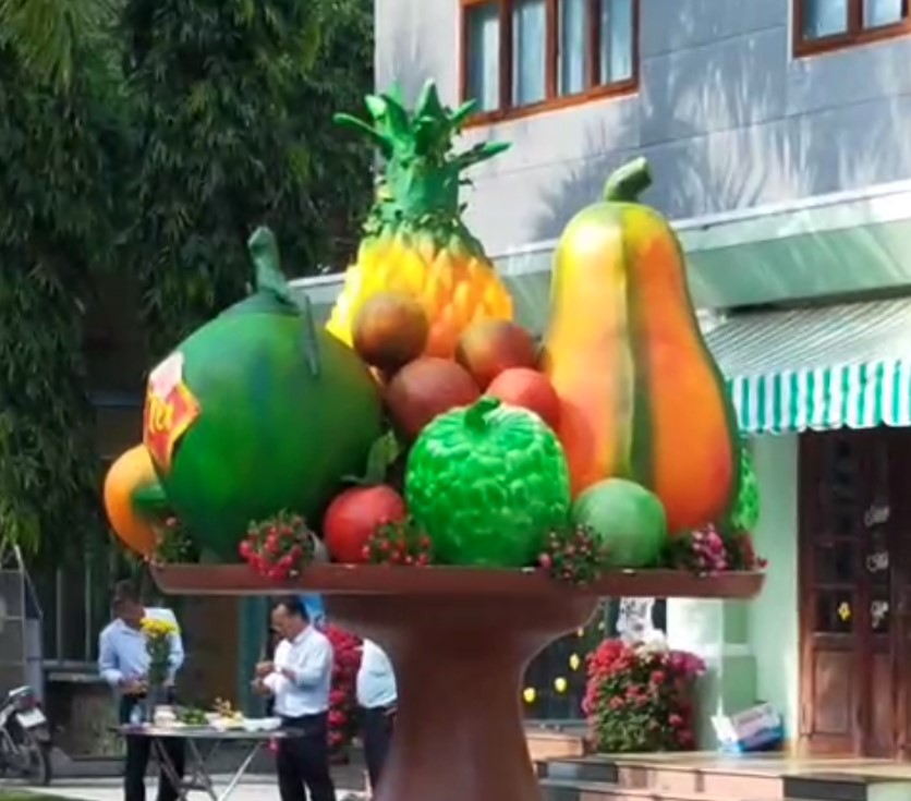 Mô hình mâm ngũ quả mút xốp