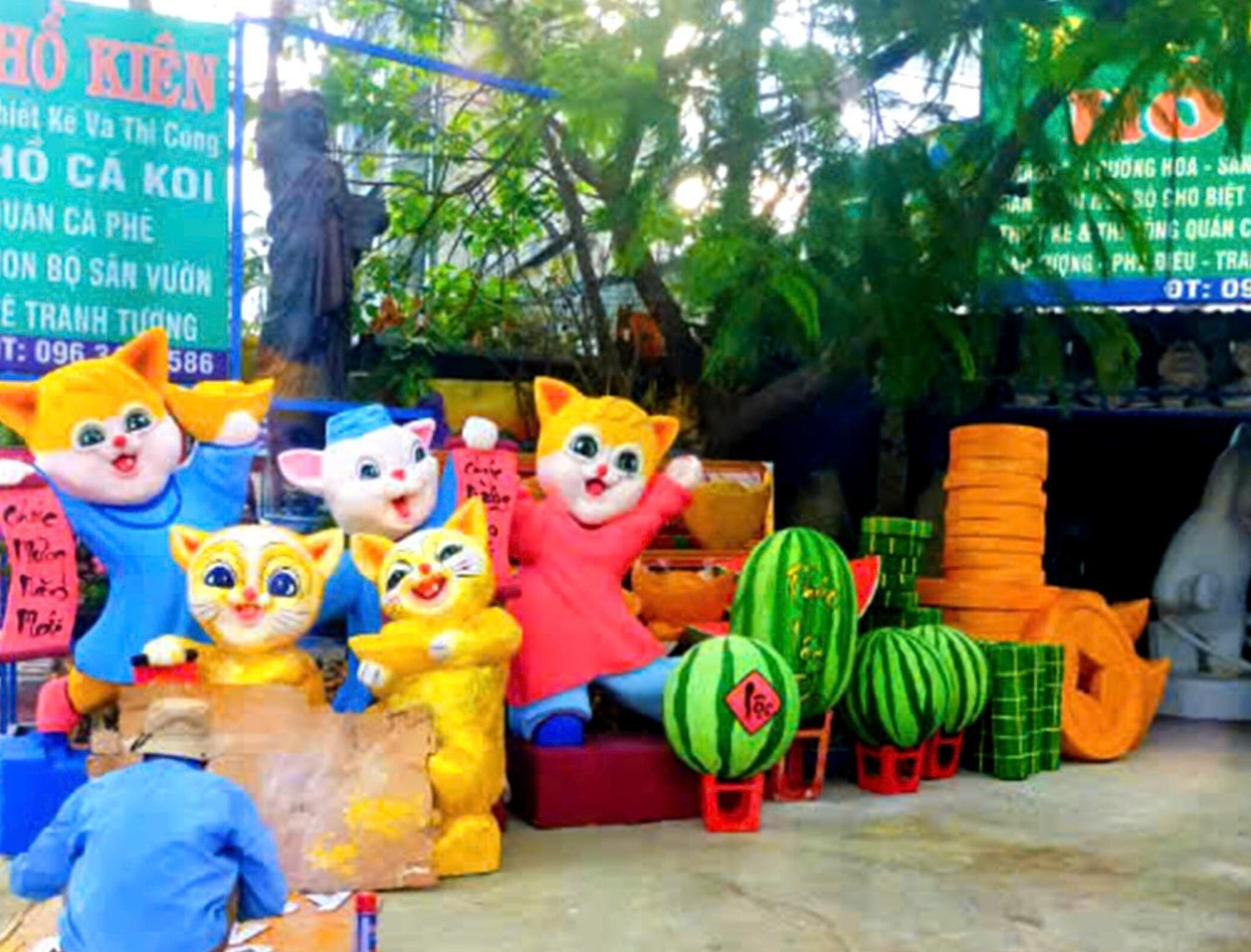 Mô hình mút xốp trang trí trường mầm non